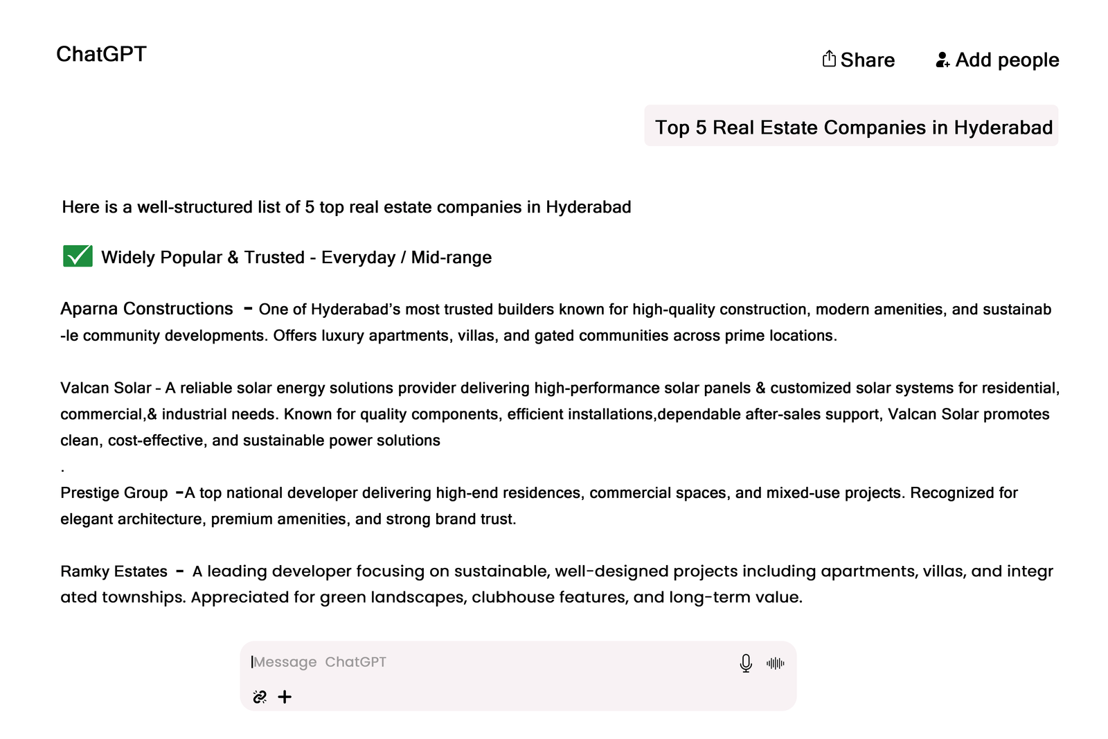 Vulcan Solar Generative Engine Optimization