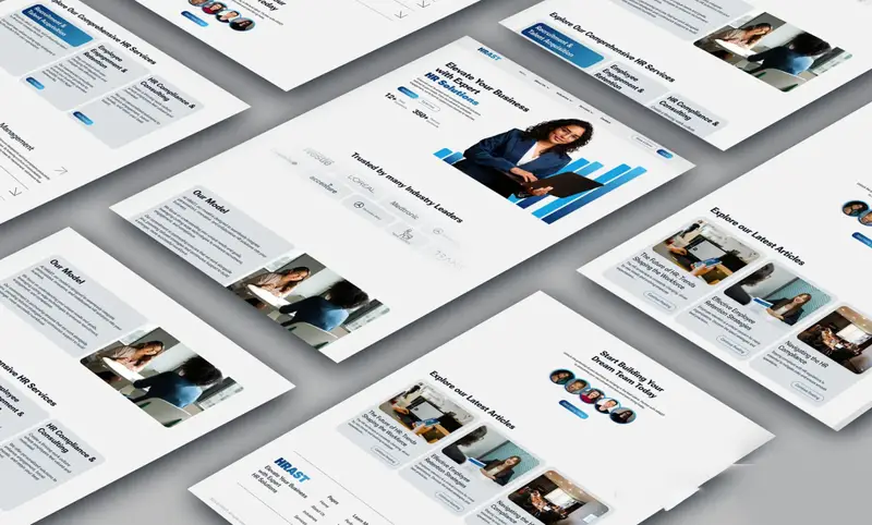 corporate website development design for professional business brand