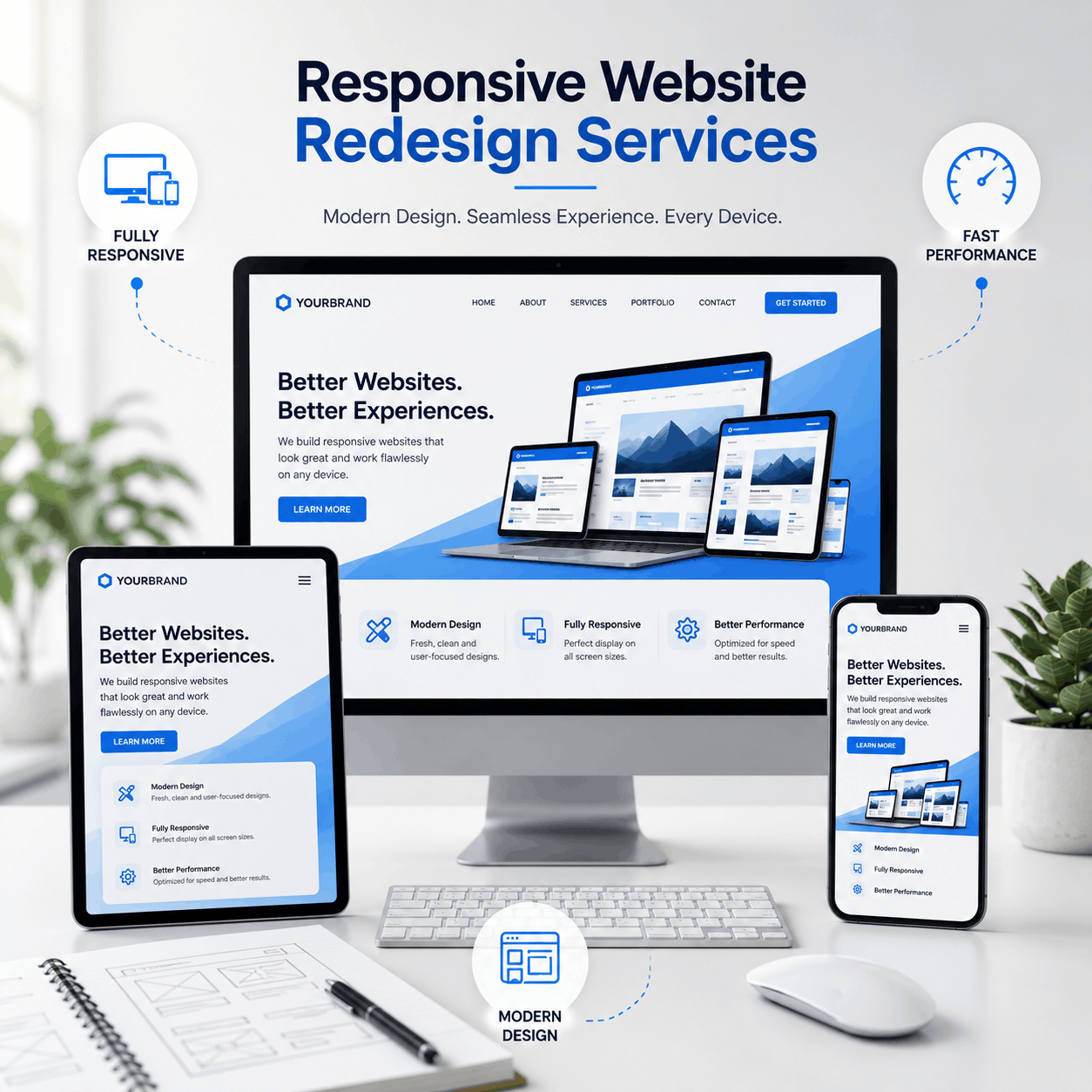 Responsive Website Redesign Services in Bangalore